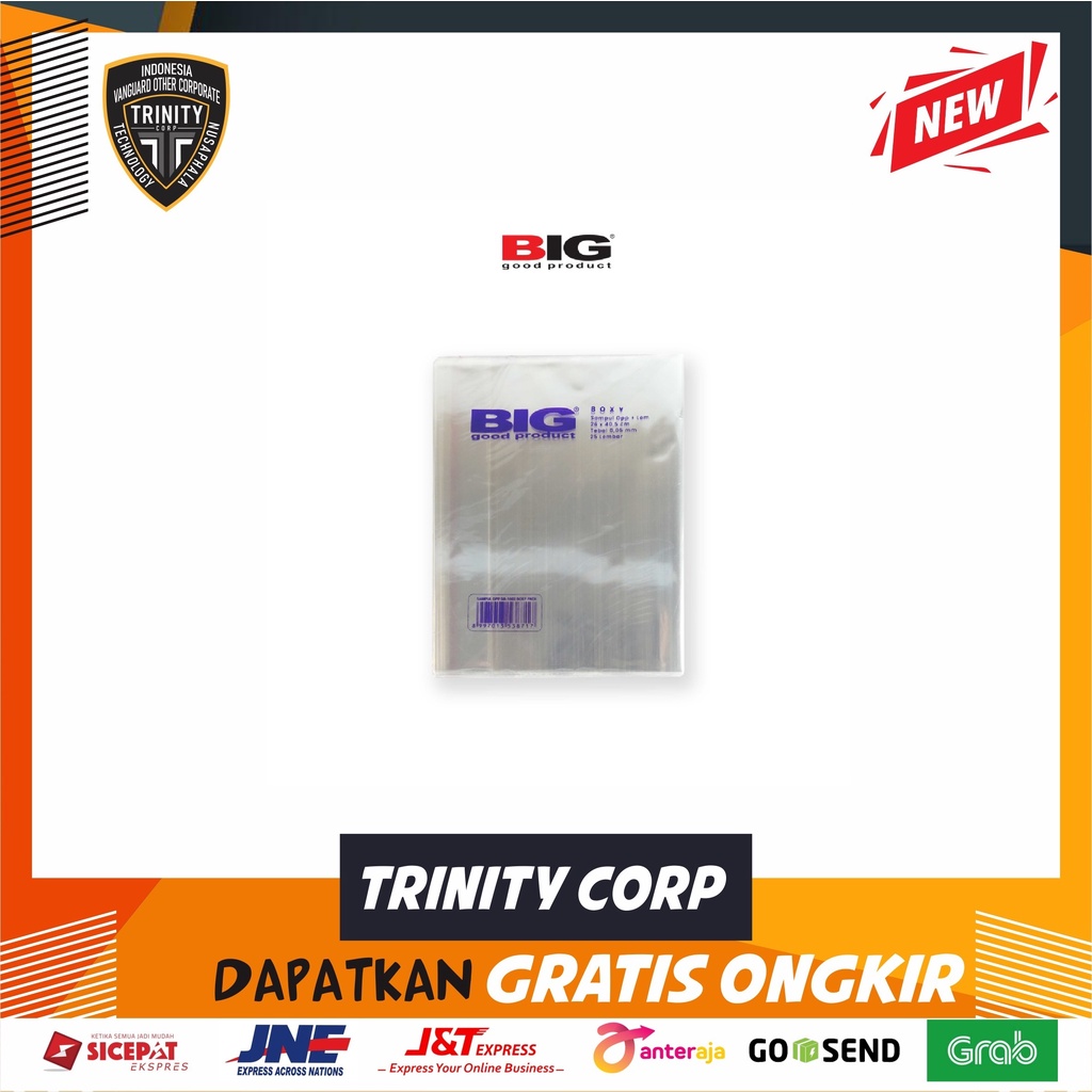 

Sampul Buku OPP Lem Sealing SB-1002 Boxy Per Pack