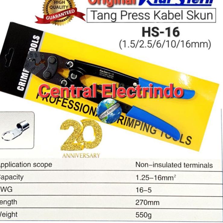 ✹ Tang Skun HS-16 (1.25-16mm) Tang Press Skun Manual. ۝