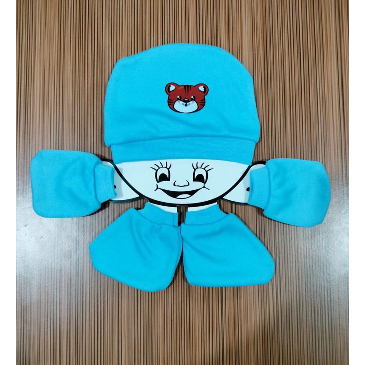 TOPI SET SARUNG TANGAN DAN SARUNG KAKI BAYI NEWBORN MURAH