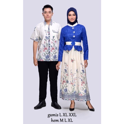 Pabrik Baju Batik EVALIA BROKAT KUPU Gamis Kemeja Couple Pria Wanita Anak Keluarga Seragam Kondangan