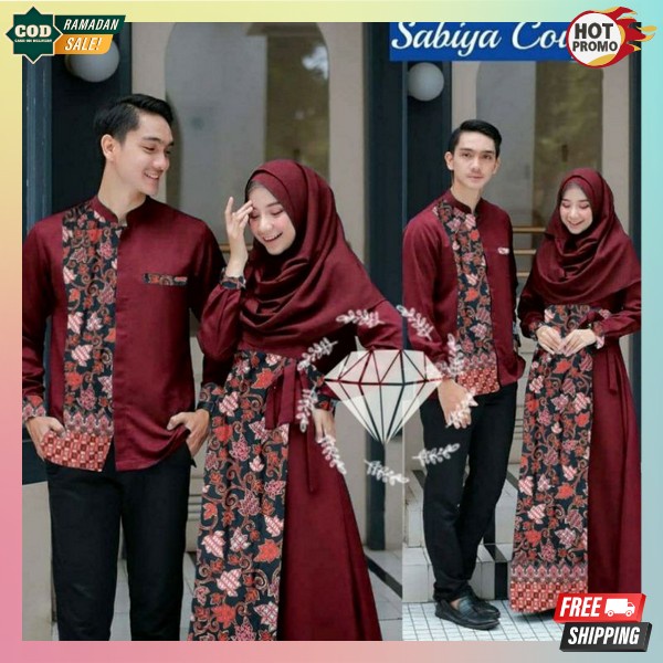 Set Gamis Keluarga Kapelan Buju Suami Istri Kouple Bju Pasangan Pakaian Sarimbit Kekinian Baju Sarim