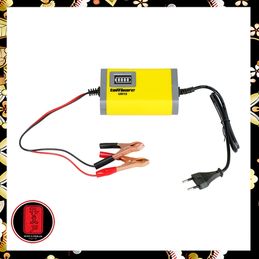 Taffware Charger Aki Motor Lead Acid 12V 2A - UD12 - Yellow