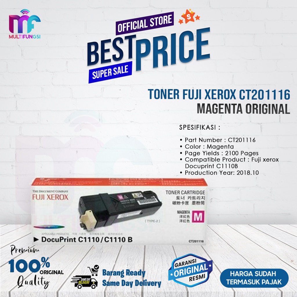 Toner Fuji Xerox CT201116 Magenta Original