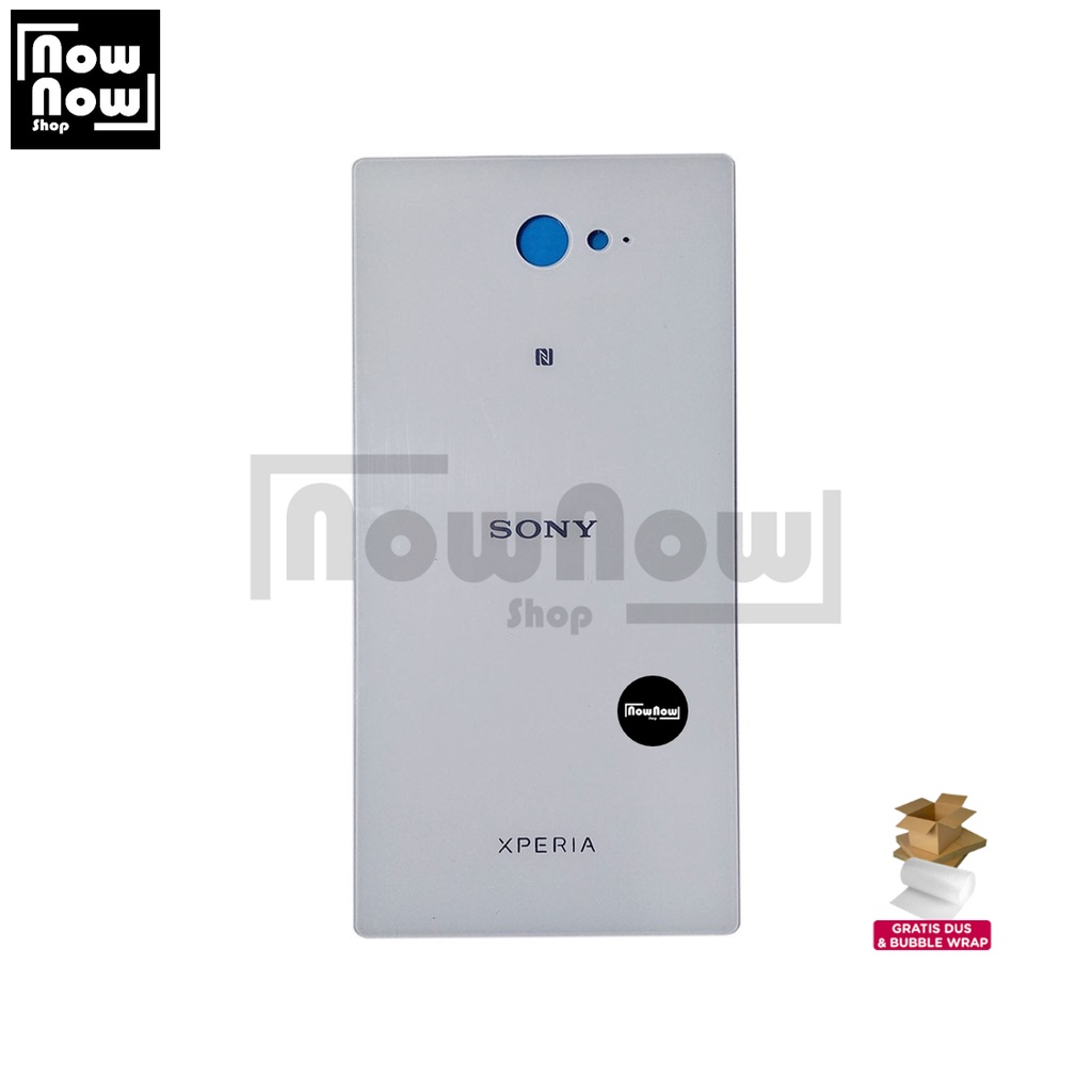 Backdoor Tutup Belakang Baterai Sony M2 / M2 Aqua / M2 Dual D2303 D2305 D2306 D2403 D2406 D2302 Backcover Back Casing Housing Cover Belakang Back Case Panel Replacement