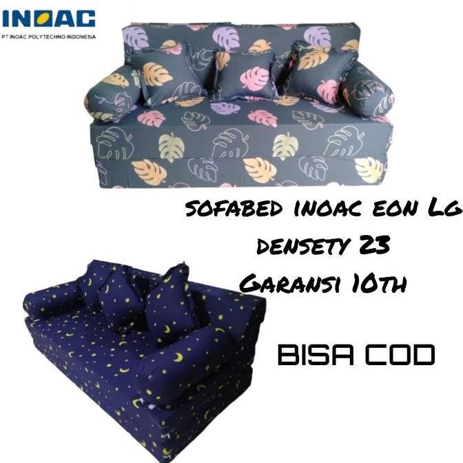 Sofabed kasur lipat kursi lipat inoac yukata 200x160x20 cm murah