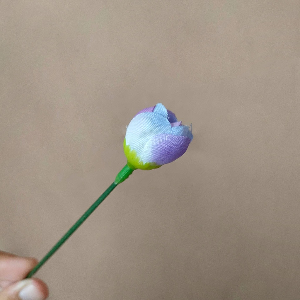 Artificial Flower Mini Rose Bud Bunga Mawar Plastik Buatan Tangkai Hiasan Dekorasi Rumah