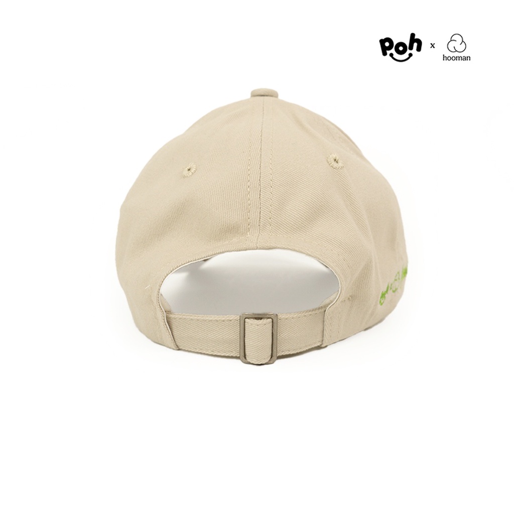 POH X HOOMAN - Sunflower Cap - Topi Baseball Broken White Unisex