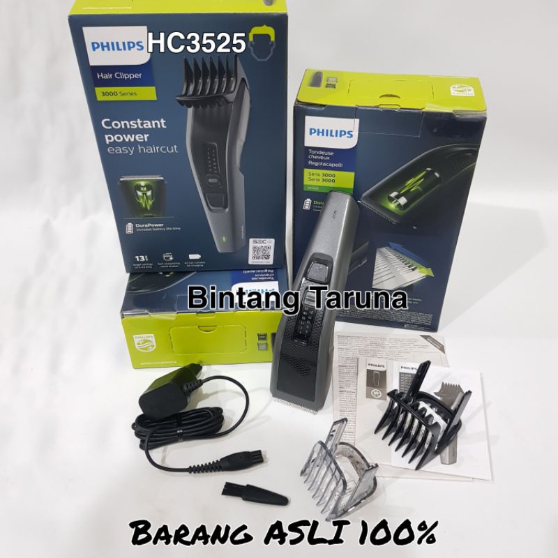 Hair Clipper Philips HC3525/15 Alat Gunting Rambut Philips HC3525 Hair/Beard Trimmer HC3525