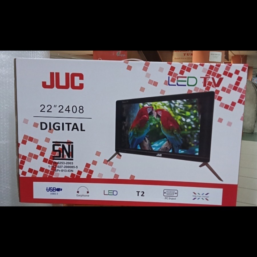 TV LED Monitor JUC 22" Inch HD KV-2408 Digital
