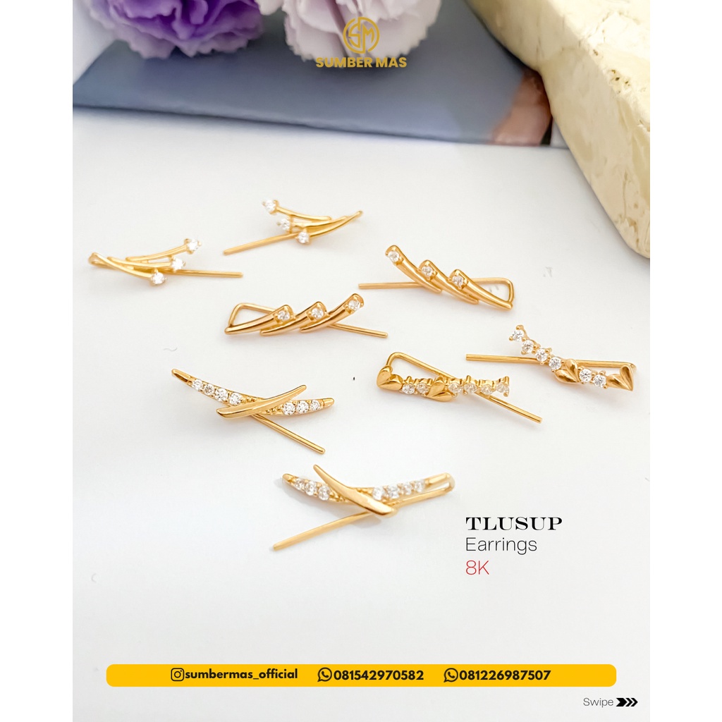 TLUSUP &amp; FASHION EARRINGS 8K - SUMBER MAS