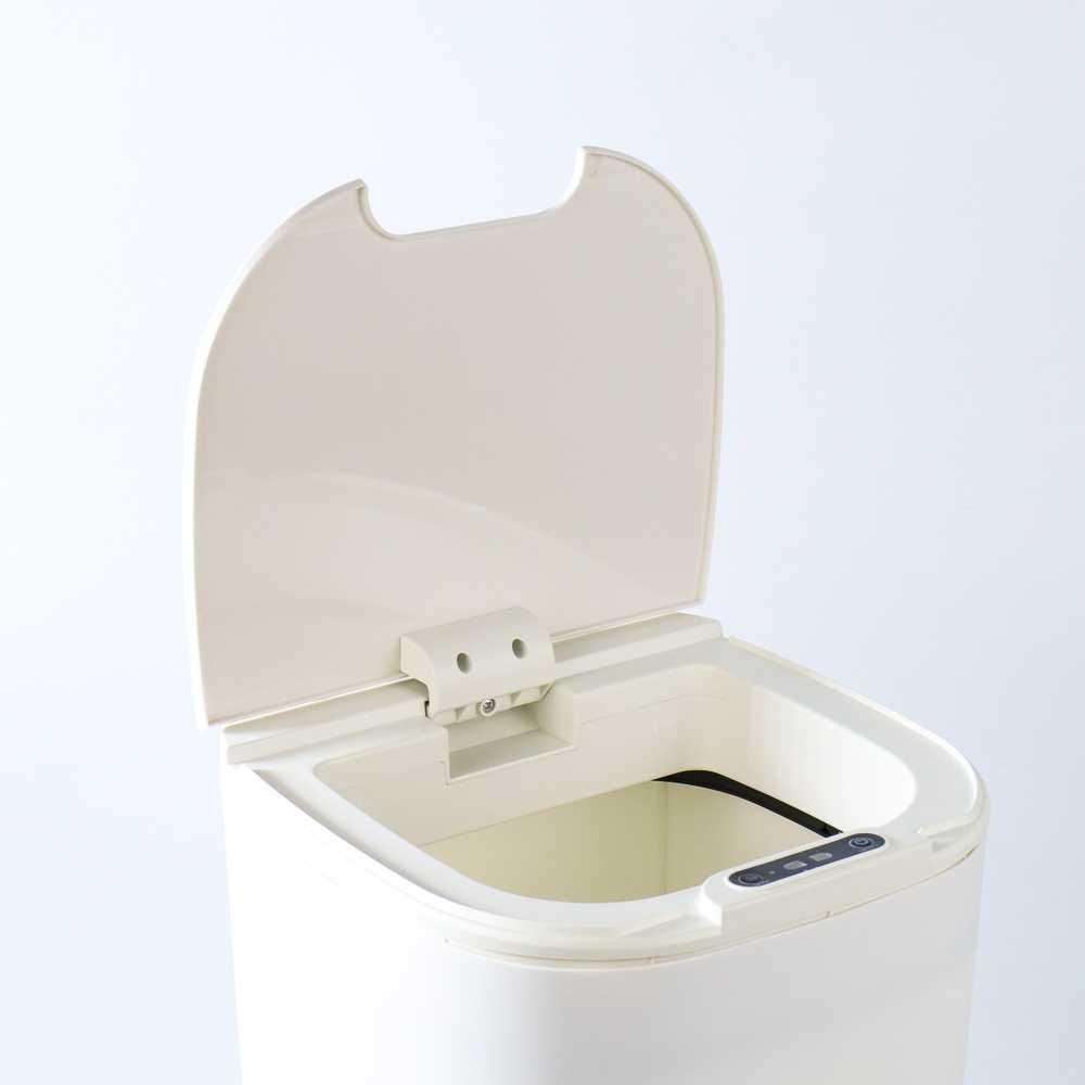 Tempat Sampah Smart Trash Can Motion Sensor Dustbin 16L Versi Baterai - L1 - White