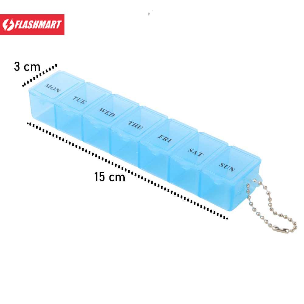 Flashmart Kotak Obat 7 Day Medicine Tablet Storage - MS01