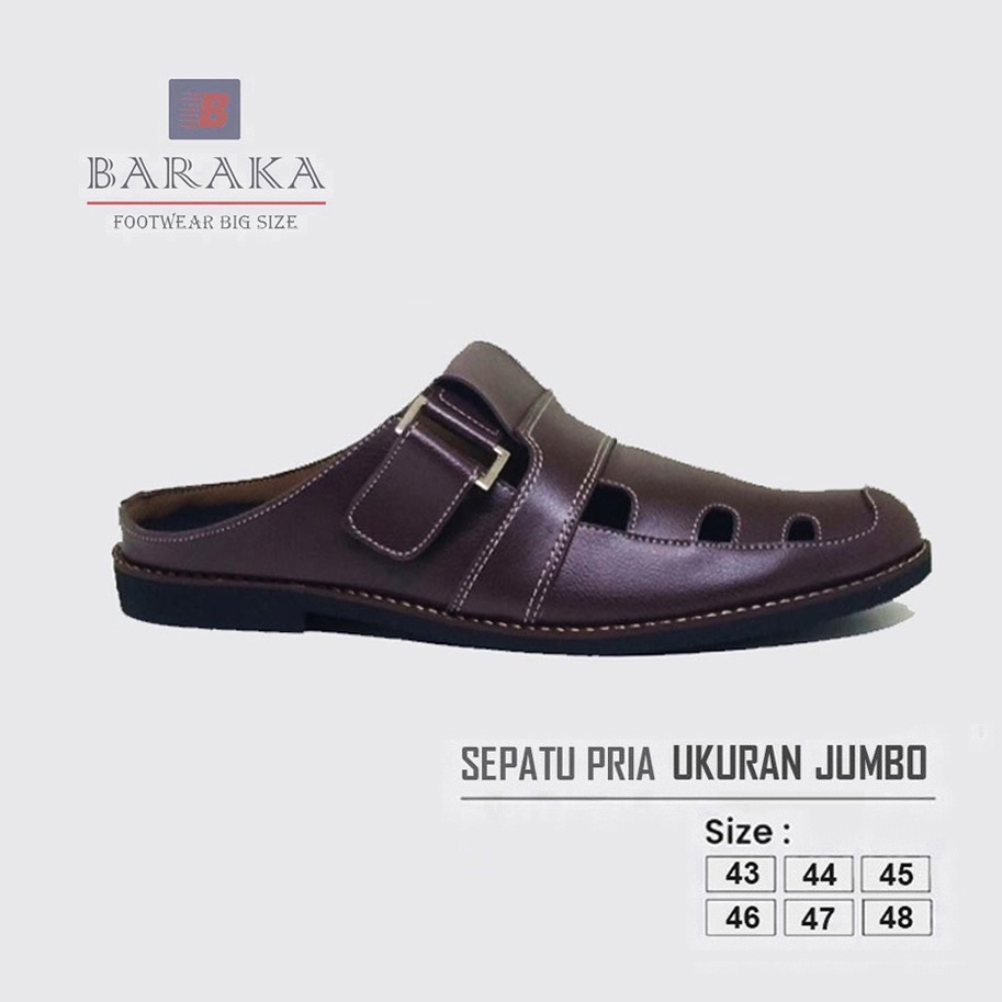 JHONSON BIG SIZE CLASSIC | Sepatu Pria Bustong Casual Formal Ukuran Jumbo Besar ( Asli Kulit )