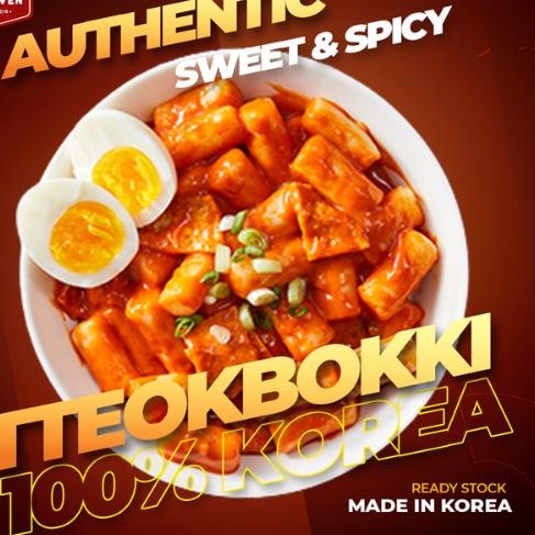 

✷ 400g Tteokbokki import Korea Frozen + Saus Asli Korea Makanan Korea Korean Food Topoki Tokpoki Tokpokki Tteokpokki Instant Halal tteokpokki tteokpoki tokboki ✰