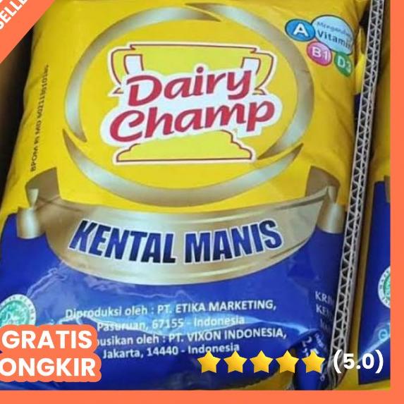 

❂ Susu kental manis dairy champ kemasan pouch 2,5 kg ♤