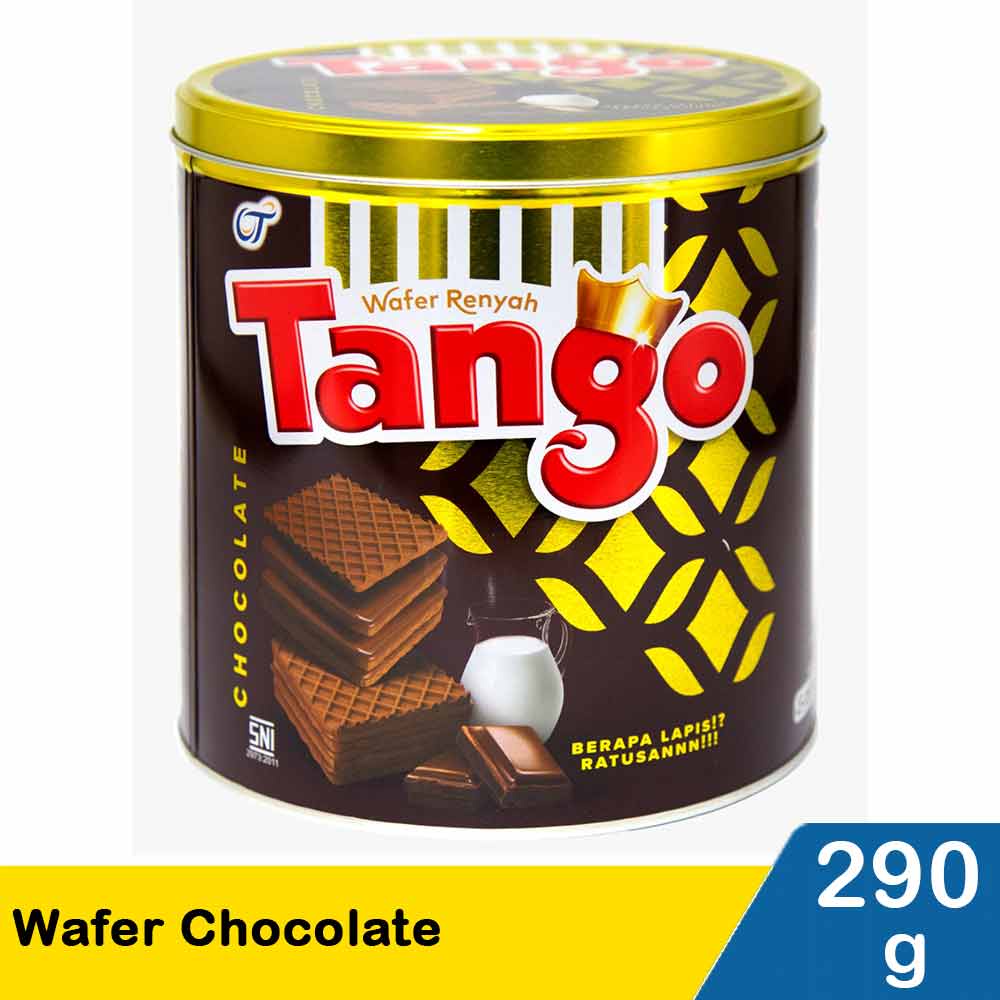 

Tango Wafer Chocolate 240 Gr Kaleng Cokelat Coklat