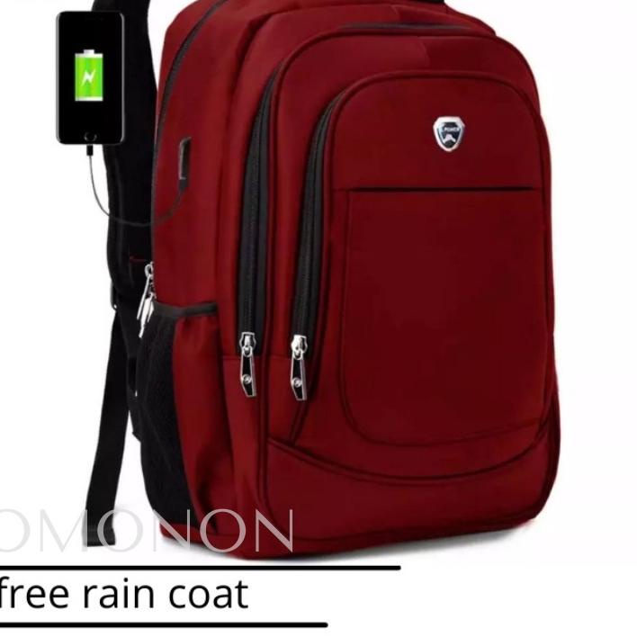 TERLARIS RANSEL ANAK SEKOLAH SD SMP Tas Pria Polo Power Bag Tas Ransel Asli USB Tas Kantor Pria Tas 