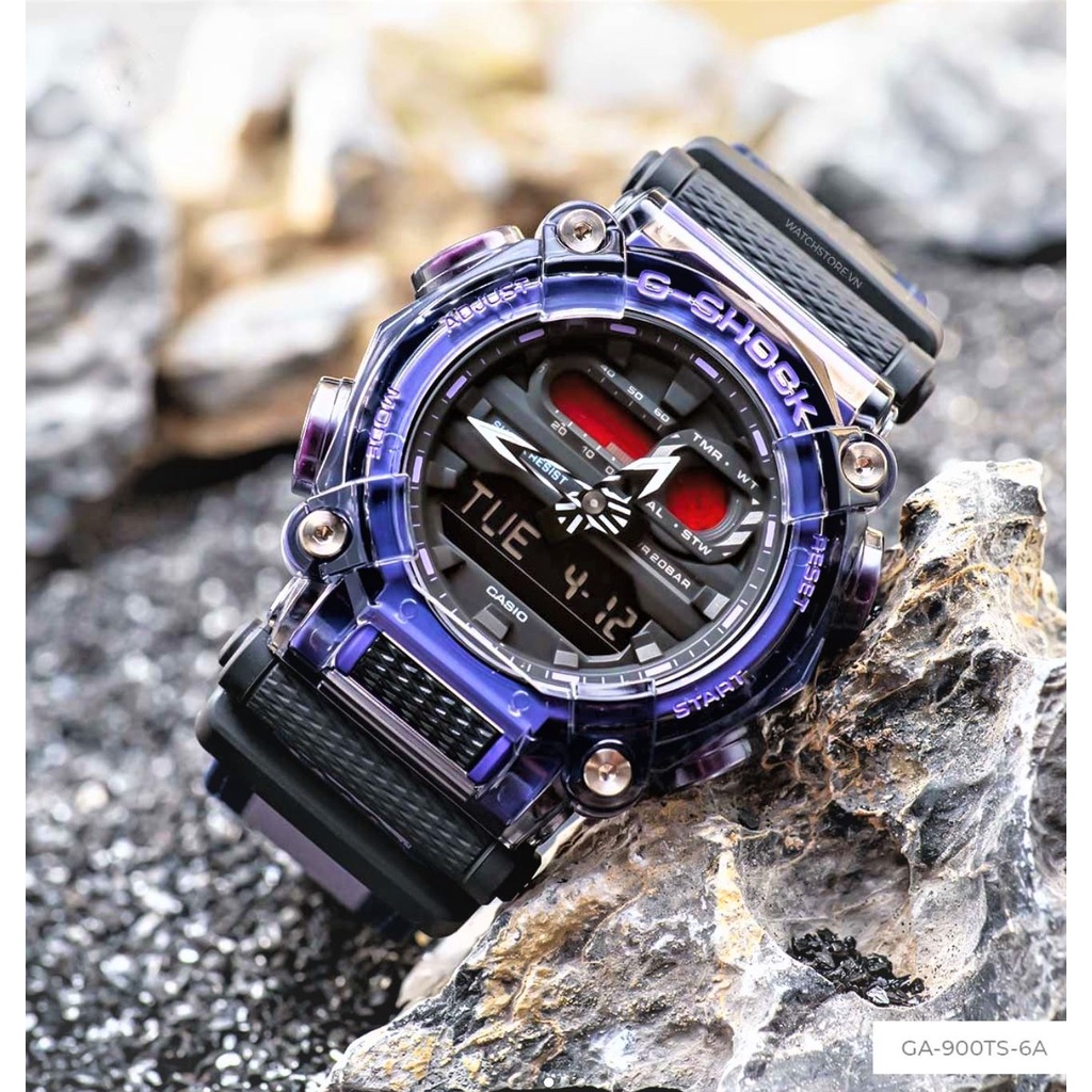 Casio G-Shock GA-900TS-6A translucent sport waterproof digital men's watch for men watches g sock