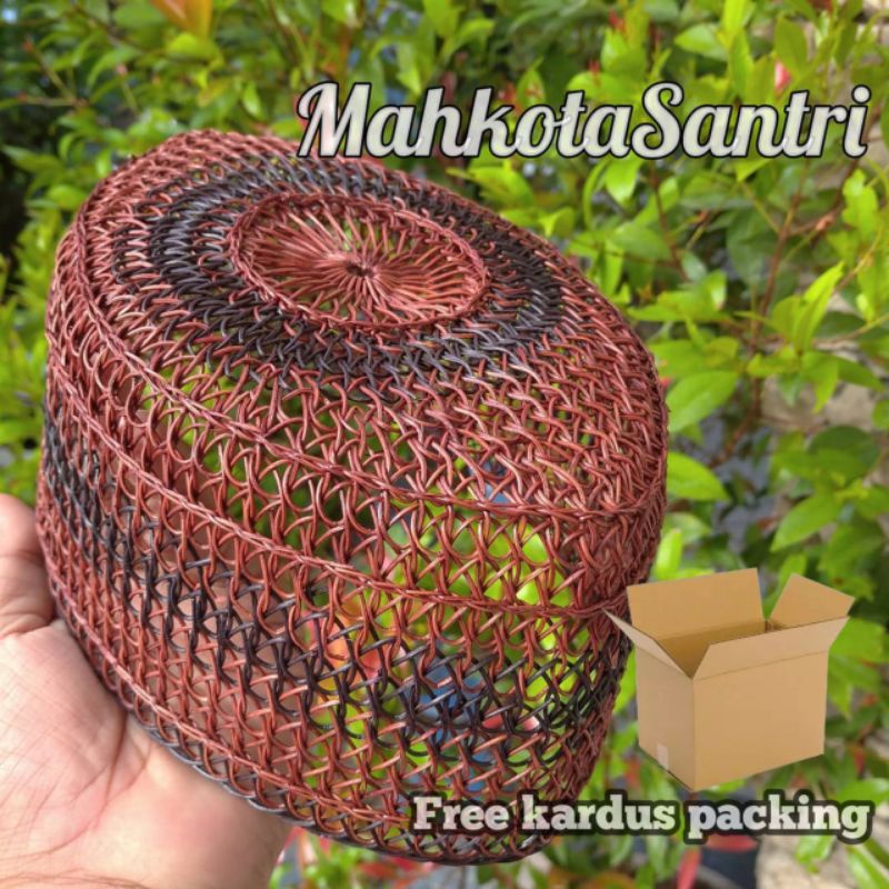 PECI ROTAN [COKLATHITAM]/SONGKOK/KOPYAH ROTAN