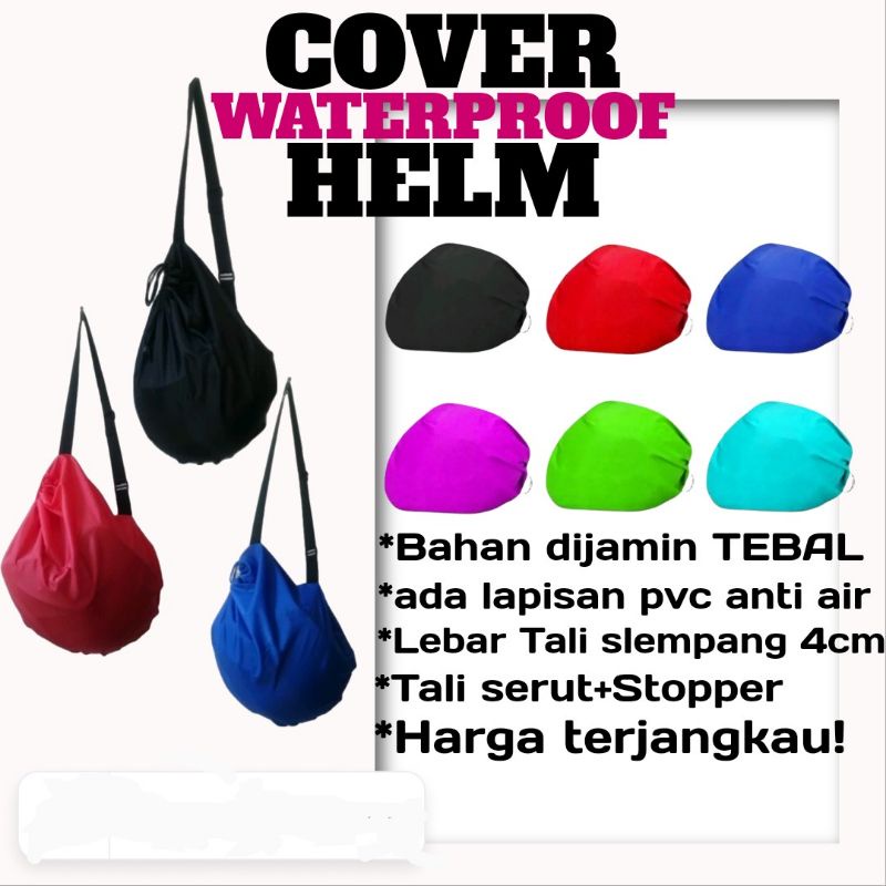 Sarung Helm Anti Air Tas Helm Waterproof Full Face Half Face Bogo