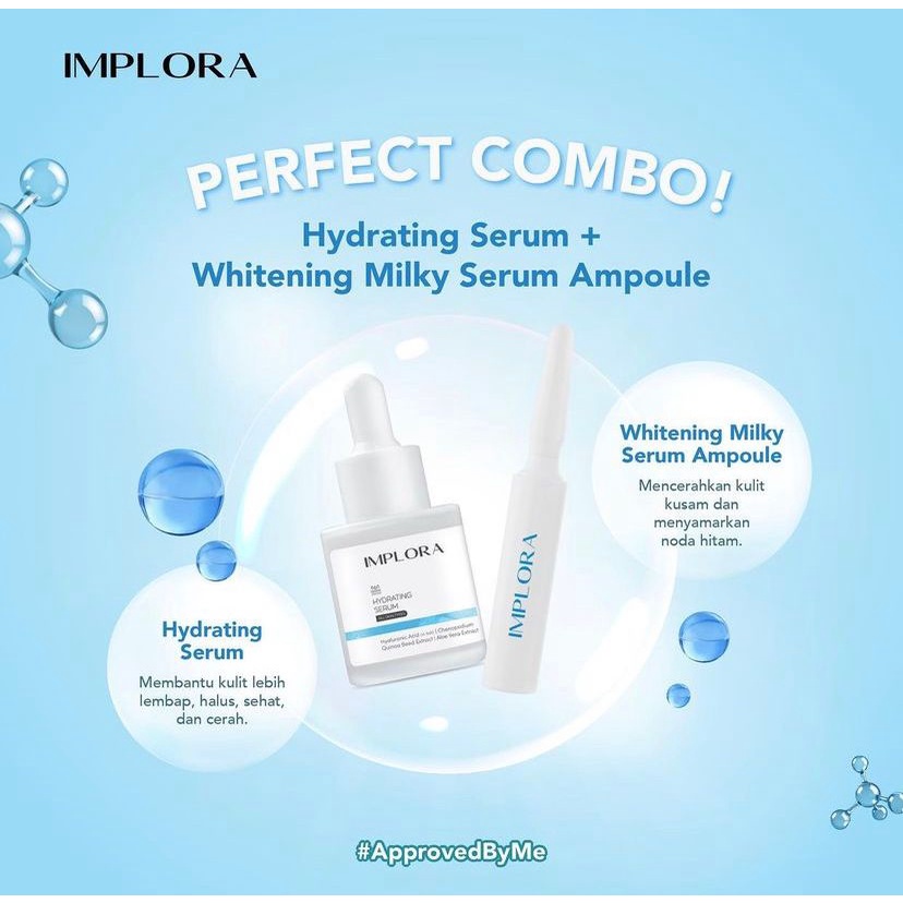 ✿ELYSABETHME✿ Implora Whitening serum ampoule bisa mencerahkan wajah