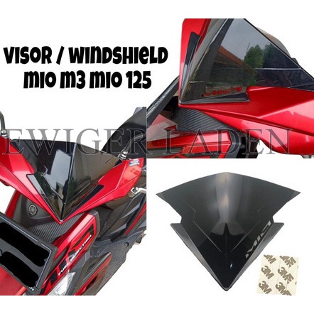 Aksesoris Variasi Visor Mika Tameng Winsil Windshield Motor Mio Z M3 - Visor Mika