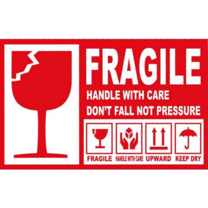 

Extra Packaging STICKER FRAGILE Ukuran 8x5cm Satuan