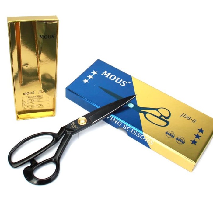 

Scissor Gunting Potong Bahan Kain Mous 8" - Tailor Scissors Mous 8" Grade Aaa