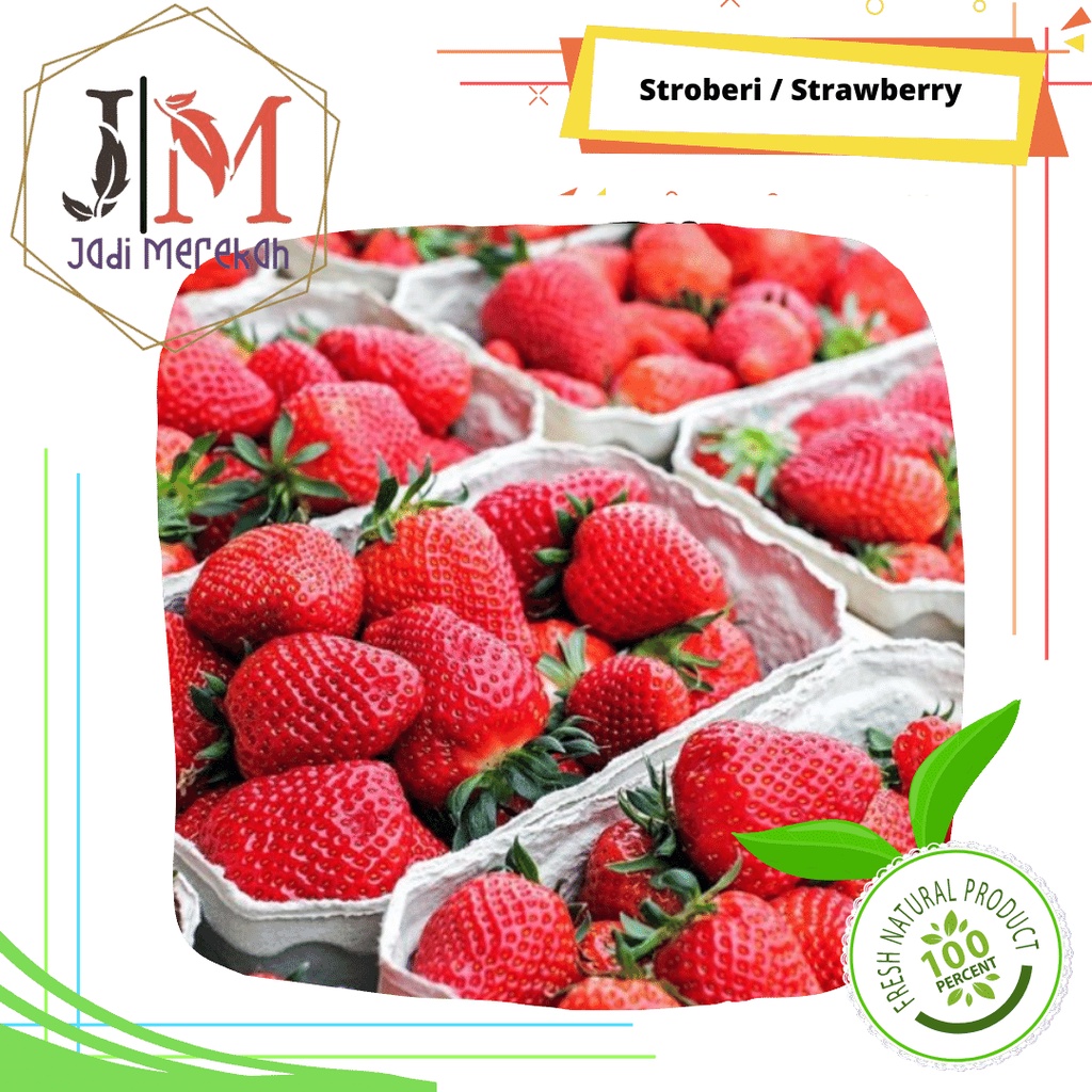 

[JM SoFresh] - Buah Stroberi Segar / Strawberry Fresh Fruit