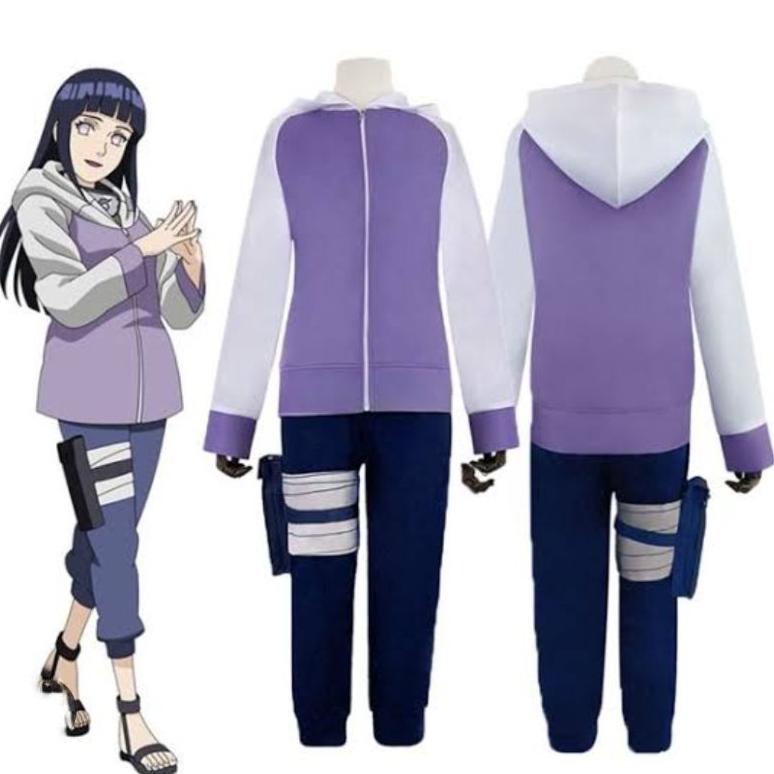 PROMO GILA COSTUME HINATA HYUGA SWEATER COSTUM SET COSPLAY termurah