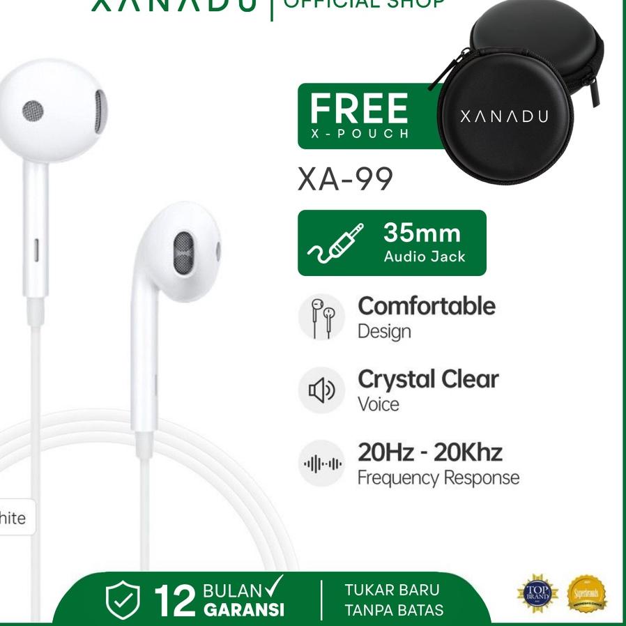 ➤ Xanadu XA99 Headset With Microphone Earphone in Ear ◙