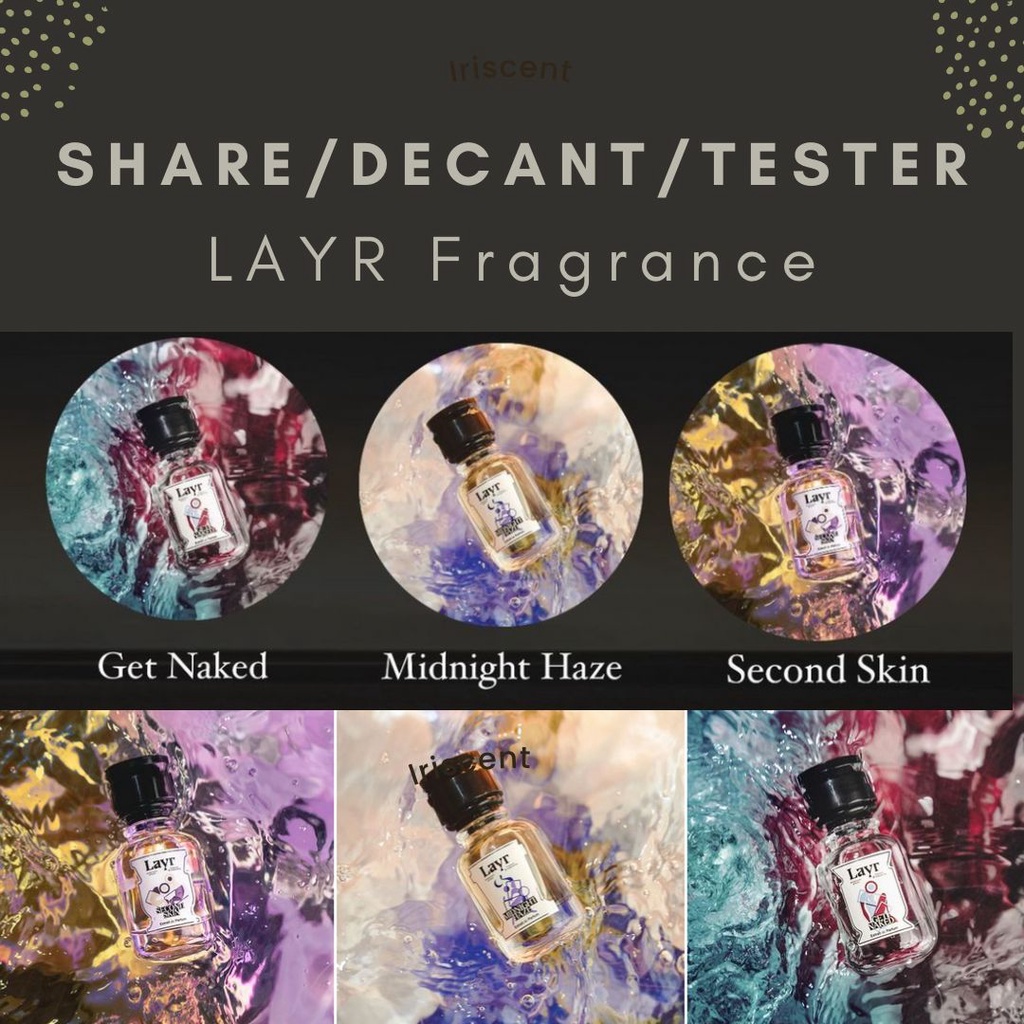 (TERMURAH) Share / Decant / Vial / Tester LAYR Fragrance Parfum Perfume Parfume Get Naked Midnight H
