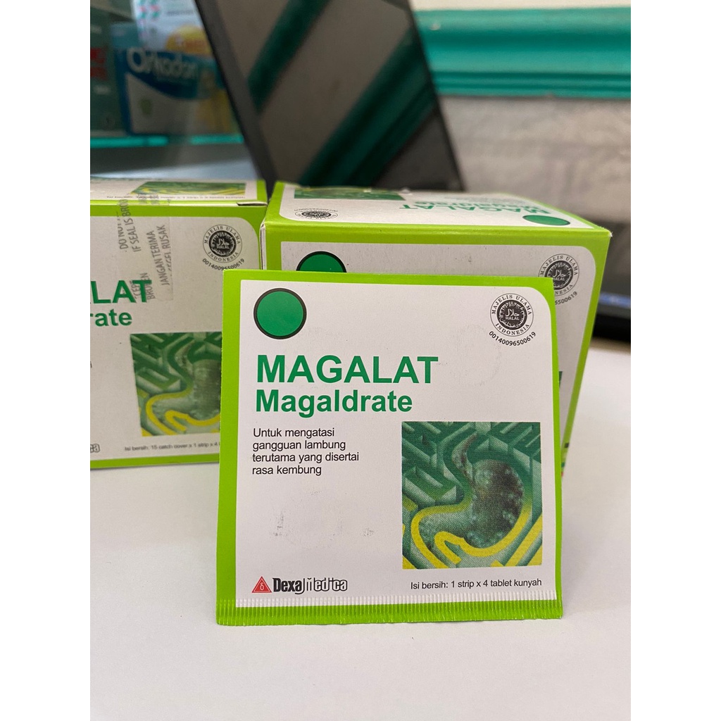 Magalat Strip isi 4 Tablet / Obat Gangguan Lambung