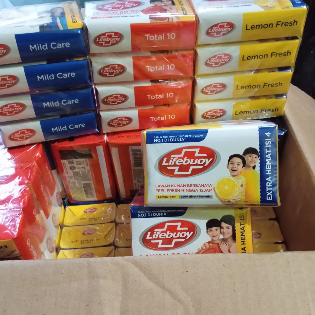 Sabun Lifebuoy Batangan 110gram (JUMBO) dapat 4pcs