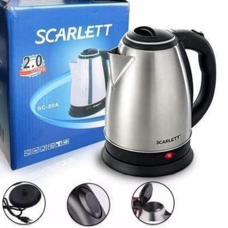 ➣ COD TEKO LISTRIK SCARLETT 2 LITER HIGH QUALITY/TEKO PEMANAS AIR/TEKO LISTRIK MURAH/ALAT PEMANAS AI