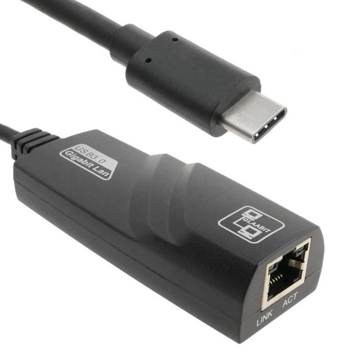 Terlaris Konektor Usb3.0 Type C To Lan Adapter Gigabit Ethernet