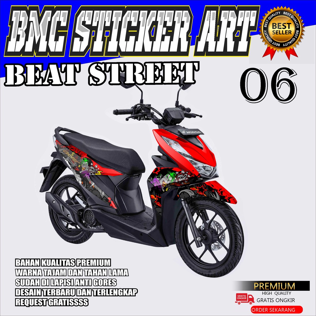 STICKER DECAL HONDA NEW BEAT 2020-2022 BEAT STREET/STICKER HONDA BEAT NEW