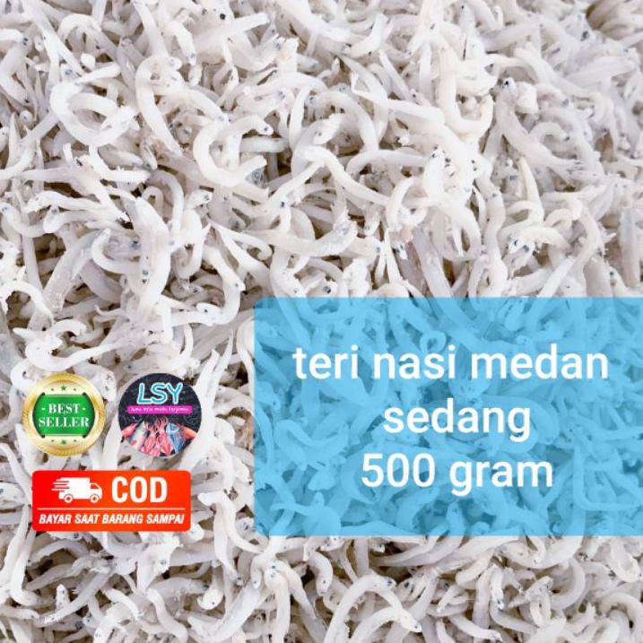 

☼ ikan asin teri nasi medan size sedang 500gr ♦