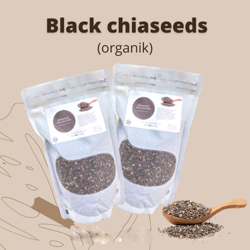 black chiaseed organik kemasan 500gr premium