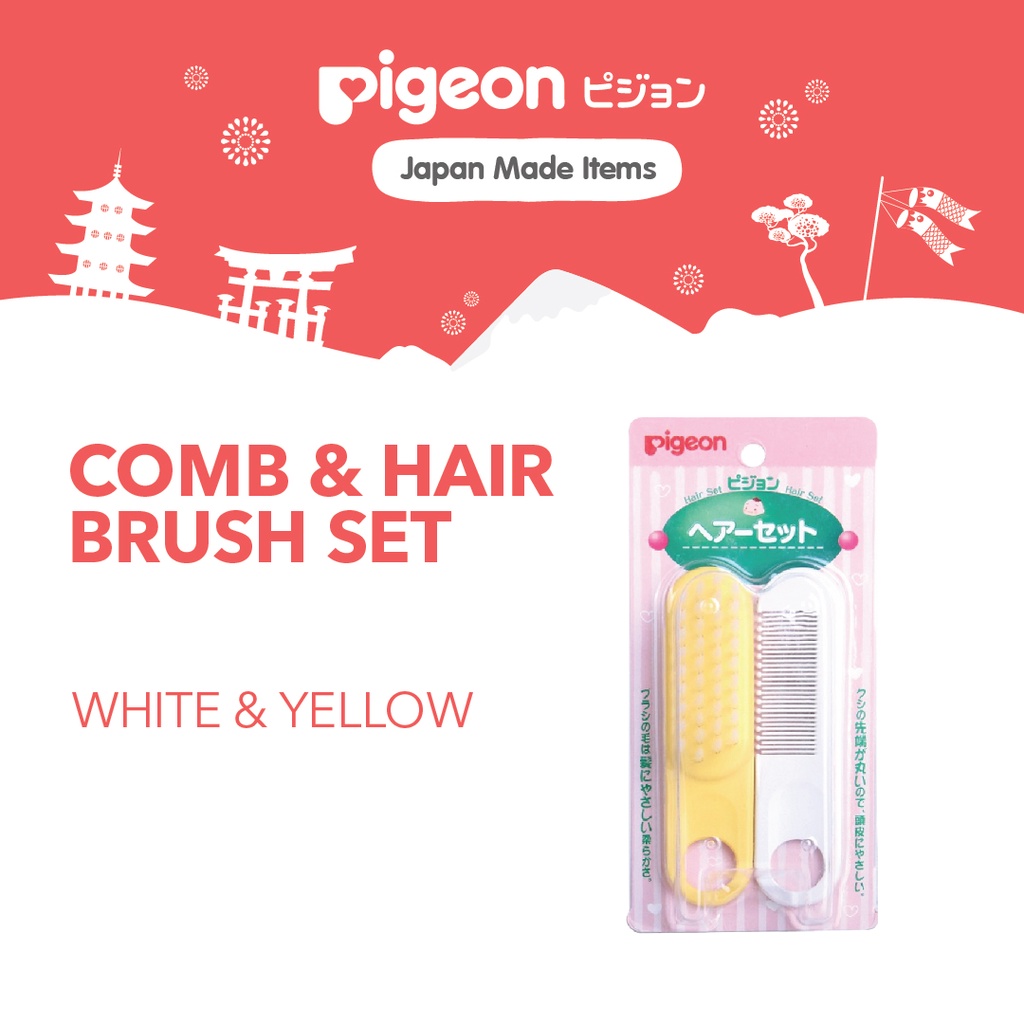 PIGEON Comb and Hair Brush Set - Import | Sisir Bayi
