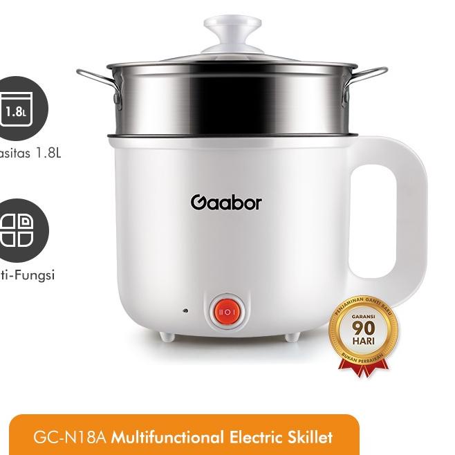 ► Gaabor Panci Listrik 0,7 L Multifungsi-Panci Listrik Multifungsi Panci Elektrik Serbaguna /GR- N18