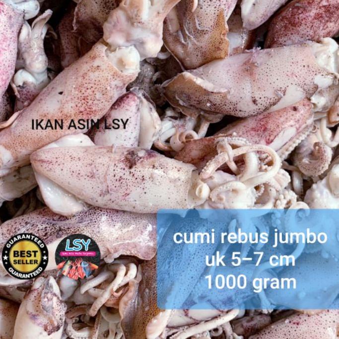 

♪ ikan asin cumi rebus/ sotong rebus size jumbo 1kg ▲