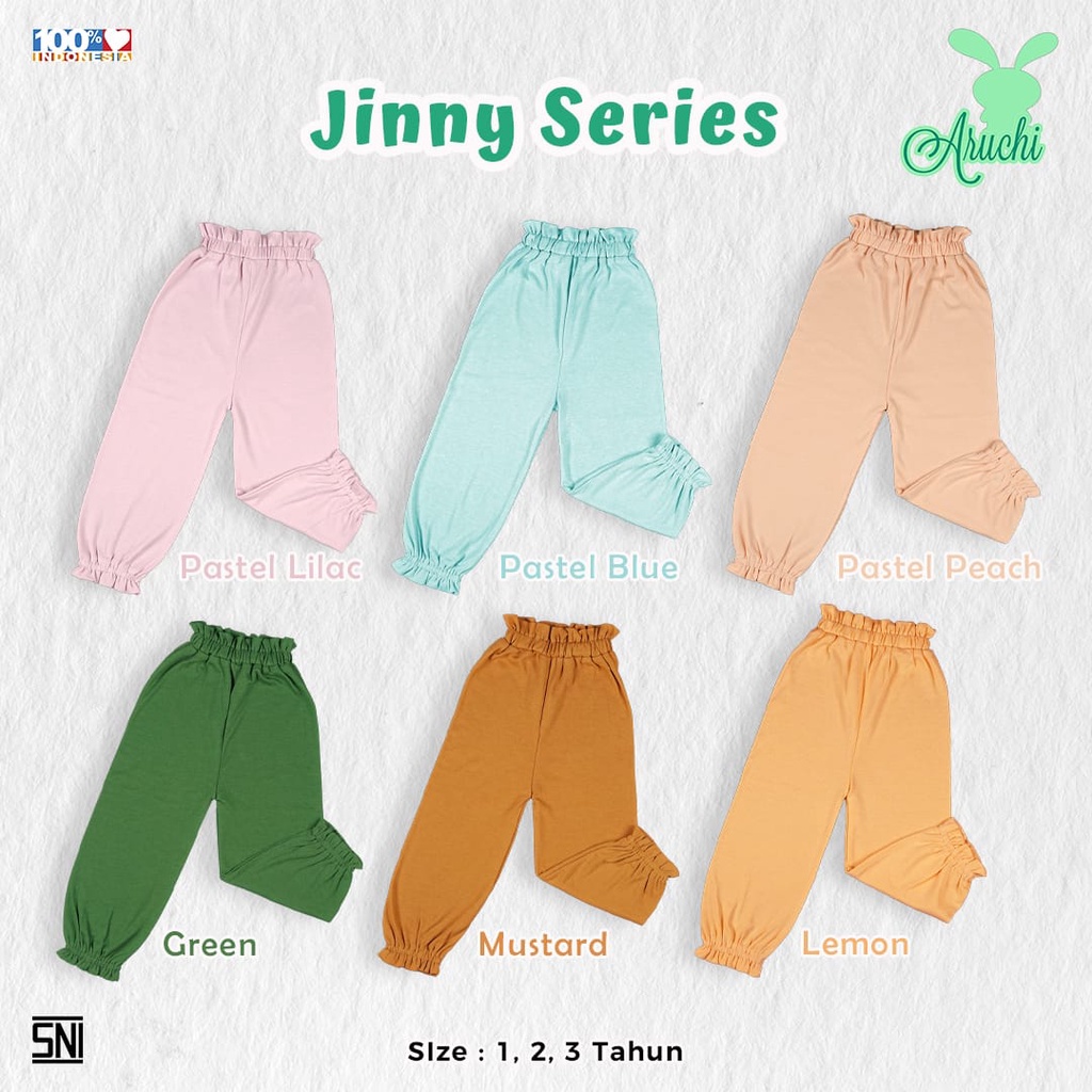 ARUCHI JINNY JOGGER SERIES JOGGER ANAK /LEGGING ANAK PEREMPUAN CELANA PANJANG ANAK PEREMPUAN 1-3 TAHUN