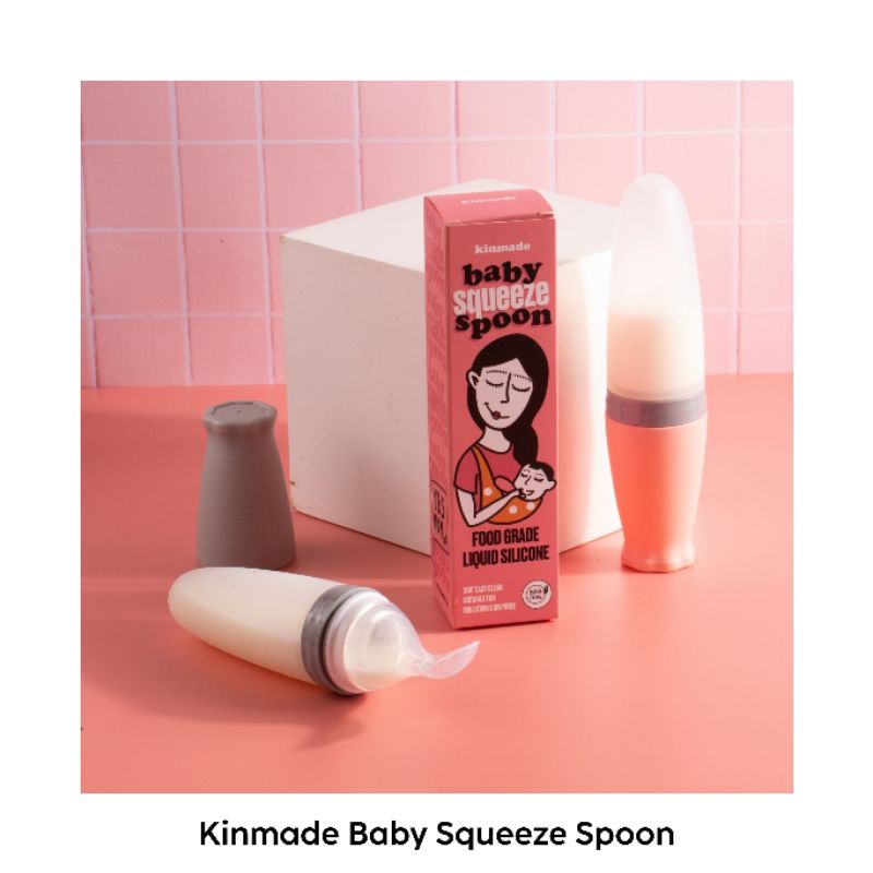 Kinmade Silicone Spoon / Sendok ASIP / Baby Squeeze Spoon