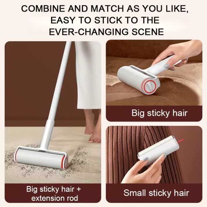 (BISA COD) FTIHSHP Deerma Portable Lint Remover Roller Penghilang Bulu Serat Kain - ZM100