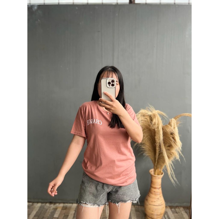 KAOS CHANGE | BAJU TUMBLR TEE SHIRT OVERSIZE DUSTY ROSE BLUE HITAM BEIGE | TUMBLR TEE | KOREA STYLE