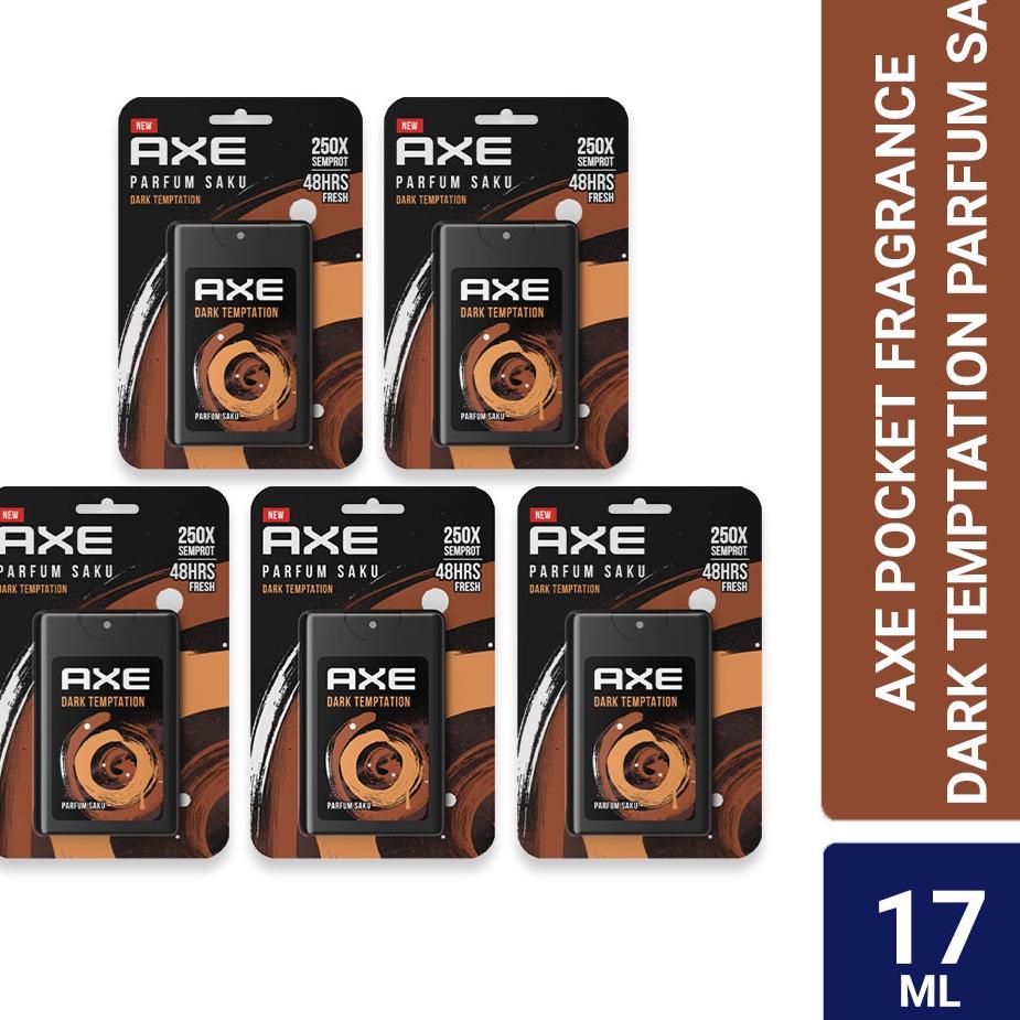 BRANDS FESTIVAL Axe Pocket Fragrance Dark Temptation Parfum Saku 17ML x 5 pack gas 