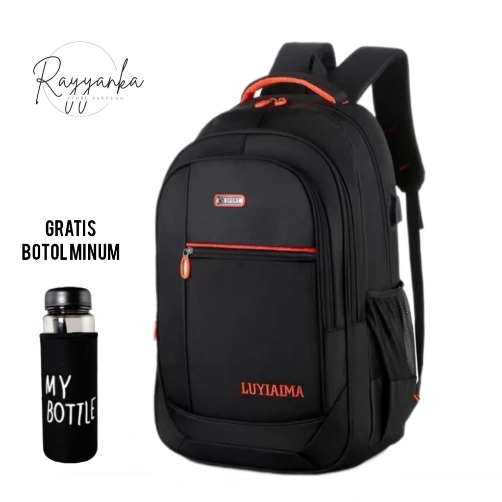 Tas Ransel Pria Serbaguna Motif Kyo0 Go Gratis Botol Minum Untuk Sekolah Kuliah Dan Kerja