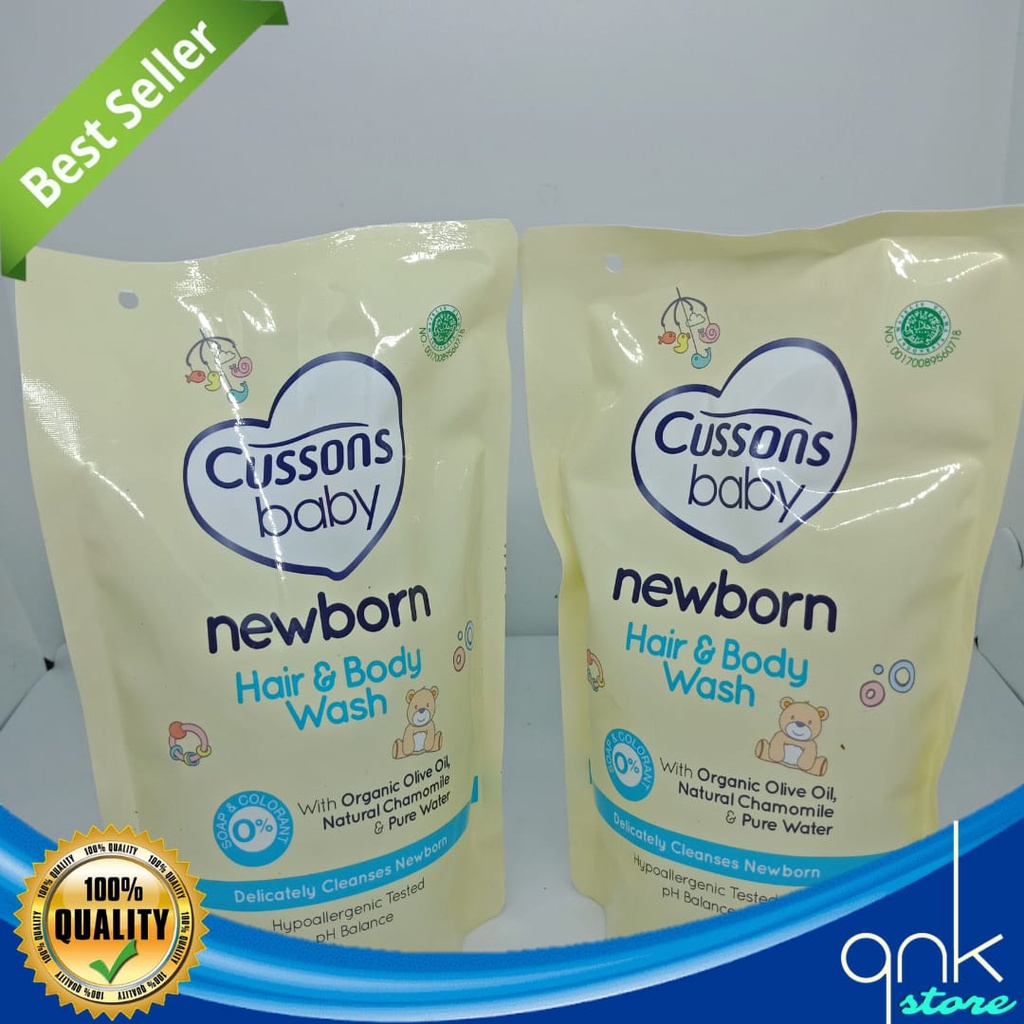 Cussons Baby Newborn Hair &amp; Body Wash - Sabun Bayi 2in1