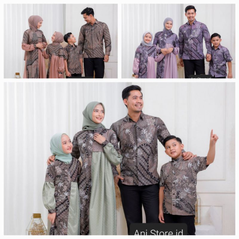 Seragam Batik Keluarga COD Gamis Couple Suami Istri Batik Terbaru